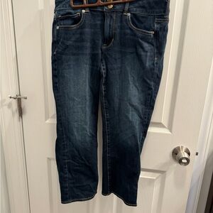 American Eagle stretchy crop low rise jeans